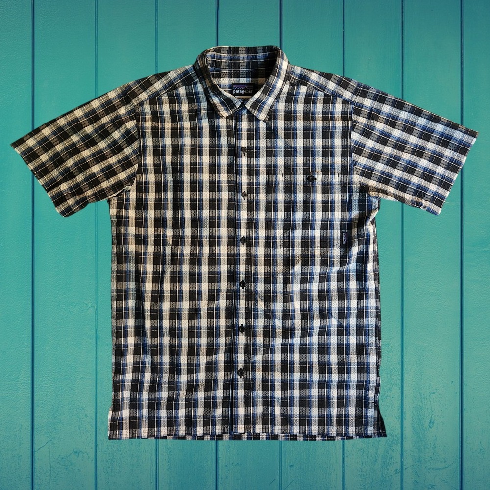 Patagonia Cotton Shirt Men’s Small Short Sleeve Button Up Multicolor Plaid